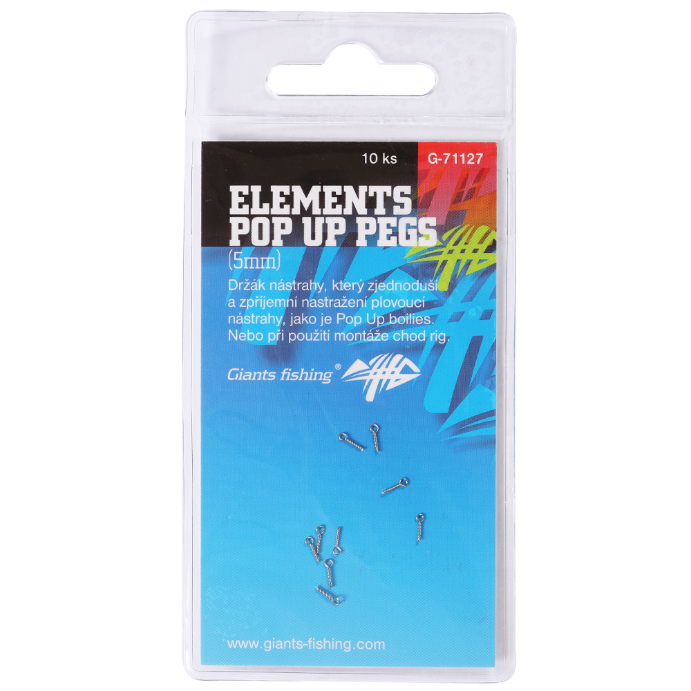 Csalicsavar Elements Pop Up Pegs 5mm, 10db