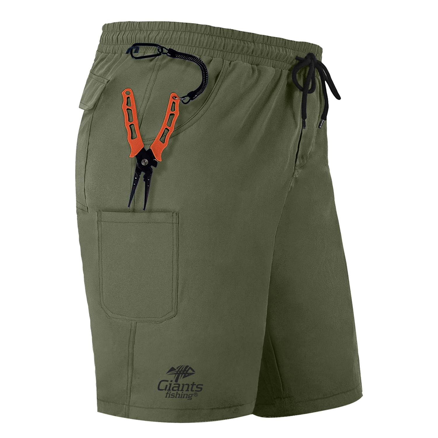 Giants Fishing Kraťasy Shorts Quick Dry UV50+Olive Green
